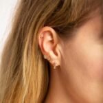 925 Silver Diamond Tiny Butterfly Stud