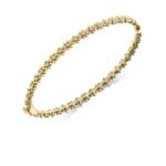 925 Silver Diamond Tiny Daisy Bangle