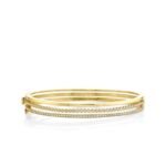 925 Silver Diamond Triple Hinge Bangle - Image 2