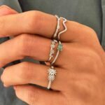 925 Silver Diamond Twined Stacking Ring - Image 4