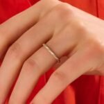 925 Silver Diamond Twisted Eternity Ring