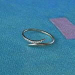 925 Silver Diamond Wraparound Wave Ring - Image 4