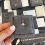 925 Silver Dome Diamond Heart Ring - Image 3