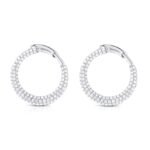 925 Silver Dome Swirl Earrings - Image 4