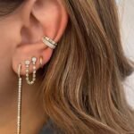 925 Silver Double Segment Drop Earrings - Image 4