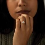 925 Silver 1CT Emerald Cut Diamond Engagement Ring - Image 3