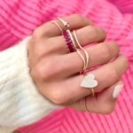 925 Silver Emerald Cut Ruby Eternity Ring - Image 5