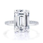 925 Silver Emerald Cut Solitaire Engagement Ring - Image 2