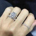 925 Silver Emerald Cut Solitaire Engagement Ring - Image 4