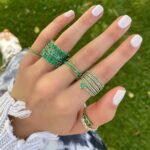 925 Silver Emerald Eternity Ring - Image 5