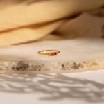 925 Silver Empire Baguette Cut Garnet Ring - Image 3