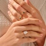 925 Silver Flower Diamond Ring - Image 2