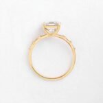 925 Silver 2Ct Ascher Cut Diamond Engagement Ring - Image 2