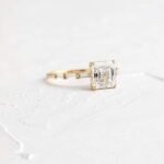 925 Silver 2Ct Ascher Cut Diamond Engagement Ring - Image 5