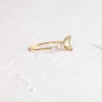 925 Silver 2Ct Ascher Cut Diamond Engagement Ring - Image 3