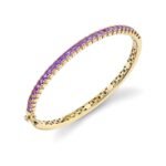 925 Silver Amethyst Tennis Bangle