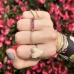 925 Silver Gemstone Red Ombre Eternity - Image 2