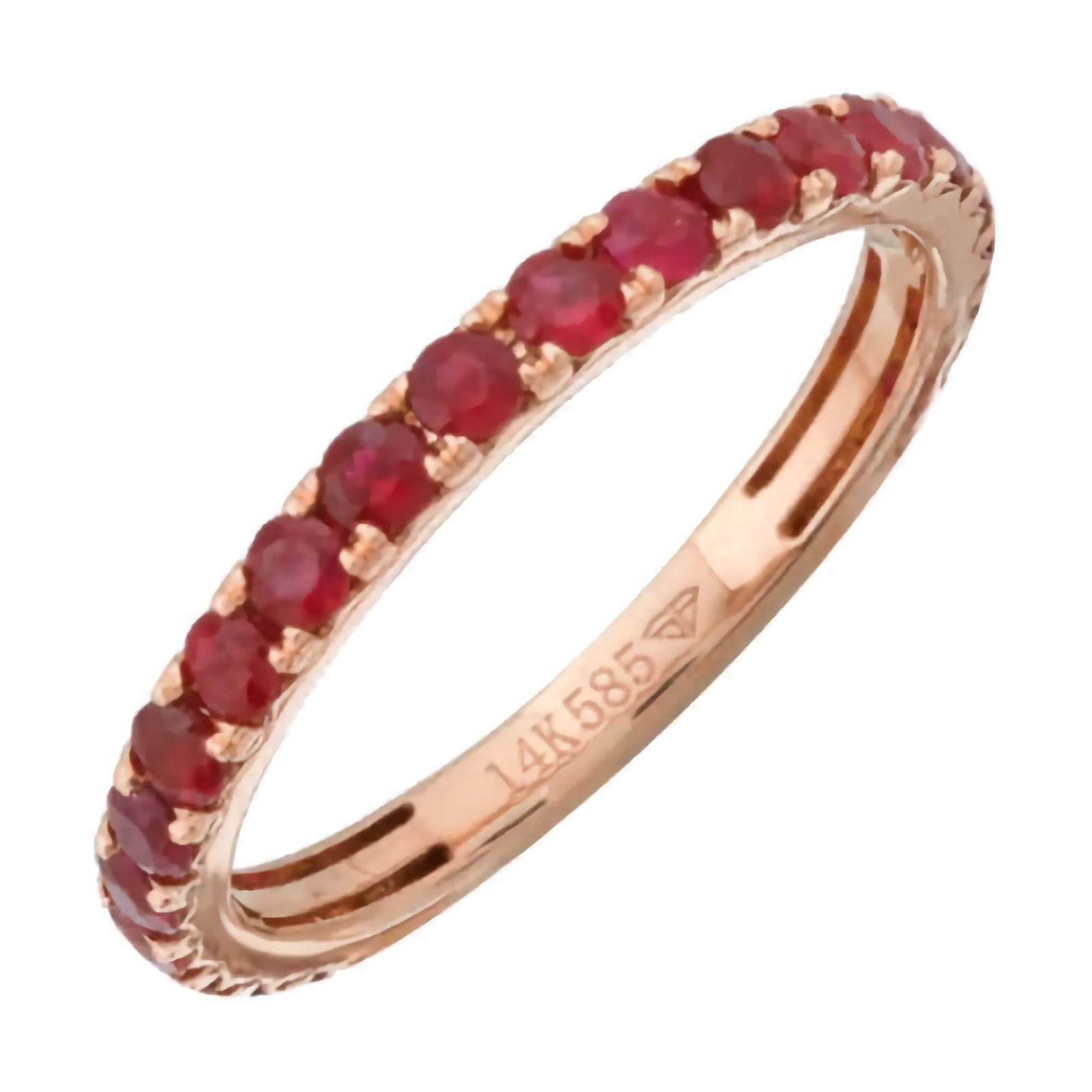 Swarish-Jewels-Gemstone-Ruby-Stackable-Eternity-Silver-Ring-edited.jpg 925 Silver Gemstone Ruby Stackable Eternity Ring - Image 1