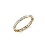 925 Silver Diamond Baguette Eternity Ring