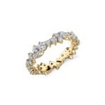 925 Silver Diamond Cocktail Eternity Ring