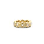 925 Silver Diamond Fluted Eternity Ring - Image 3