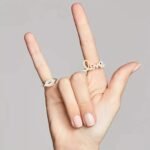 925 Silver Diamond Lips Signet Ring - Image 2