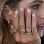 925 Silver Diamond Marquise Evil Eye Coin Signet Ring - Image 2