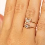 925 Silver Diamond Butterfly Ring - Image 2