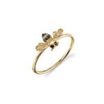 925 Silver Diamond Bee Ring