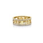925 Silver Diamond Open Icon Band Ring - Image 2