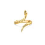 925 Silver Diamond Snake Ring - Image 2
