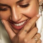 925 Silver Diamond Tiny Double Monstera Leaf Ring - Image 3