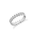 925 Silver Diamond Marquise Eternity Ring