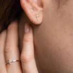 925 Silver Diamond Bent Cross Ring - Image 4