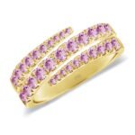 925 Silver Graduated Wrap Gemstone Claw Ring