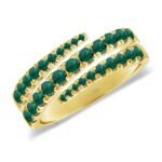 925 Silver Graduated Wrap Gemstone Claw Ring - Image 2