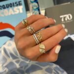 925 Silver Half Diamonds Half Enamel Thin Wrap Ring - Image 7