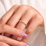 925 Silver Half Eternity Baguette Diamond Ring