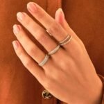 925 Silver Half Eternity Marriage Ring - Image 3