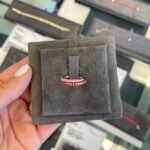 925 Silver Half Gemstone Half Enamel Wrap Ring - Image 4