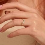 925 Silver Half Square Stacking Ring