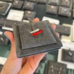 925 Silver Half/Half Diamond Enamel Wrap Ring - Image 6