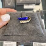 925 Silver Half/Half Diamond Enamel Wrap Ring - Image 3