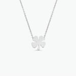925 Silver Leaf Clover Charm Necklace - Image 4
