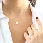 925 Silver Leaf Clover Charm Necklace