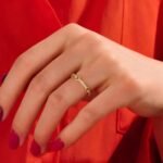 925 Silver Link Band Pave Diamond Ring