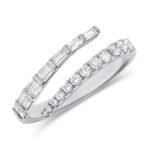 925 Silver Open Diamond Wrap Ring - Image 2