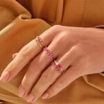 925 Silver Marquise Ruby Wedding Ring - Image 3