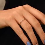 925 Silver Minimal Diamond Wedding Ring - Image 3