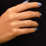 925 Silver Minimal Diamond Wedding Ring - Image 2